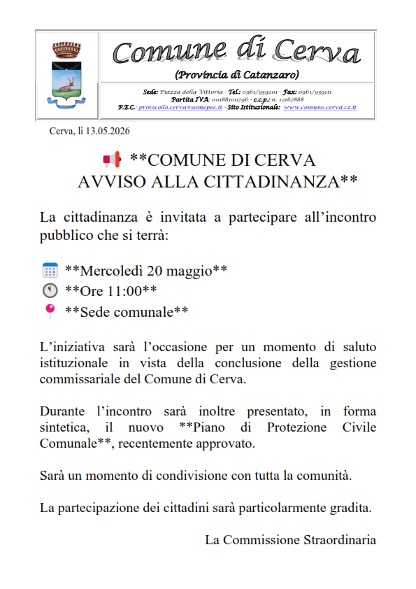 AVVISO